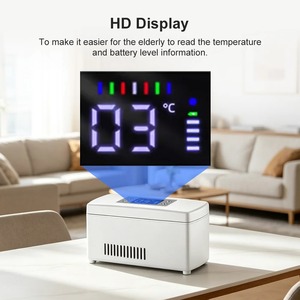 Boîte isotherme rechargeable pour insuline 2-18 ℃   Réfrigérateur portable avec écran HD, pour voyages en extérieur, congélateur pour médicaments et flacons d'insuline - Product Image 4