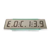 TN6-digit personnalisé écran LCD à 7 segments fond noir texte blanc affichage industriel Instrument Segment Code personnalisable