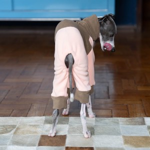 <span class=keywords><strong>Ropa</strong></span> de invierno de doble cara de forro polar para <span class=keywords><strong>galgo</strong></span> <span class=keywords><strong>italiano</strong></span> pequeño, de cuatro patas, cuello alto, elástica, cálida, estilo Bellington, para ocio y protección contra el viento. - Product Image 3
