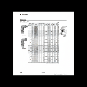 Raccords d'insertion pneumatique SMC KFV10N-04 pièces pneumatiques - Product Image 1