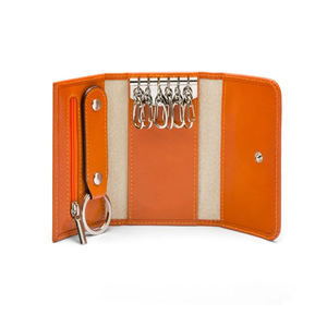 Cartera Compacta, Abierta, Corta y Elegante de Cuero Unisex con Llavero, Personalizable, de Alta Calidad, OEM, ODM, Venta al Por Mayor - Product Image 3