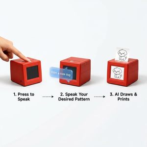Mini-imprimante thermique intelligente IA portable sans encre pour étiquettes, affichage sans fil, impression d'autocollants pour la maison, le bureau et l'étude - Product Image 2