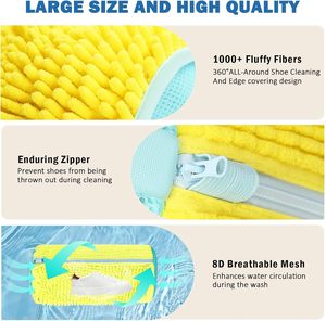 Custom Thickening Zipper Sneaker Cleaner Shoe Wash <b>Bag</b> New Large Size Lazy Home <b>Laundry</b> Cleaning for Clothes Made <b>Mesh</b> Material - Product Image 4