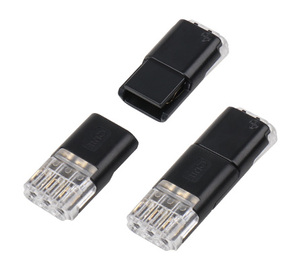 2-Pin giuntura rapida <span class=keywords><strong>cavo</strong></span> <span class=keywords><strong>elettrico</strong></span> connettore crimpatura terminali per 22-20AWG collegamento cablaggio rame ottone contatti PC - Product Image 5