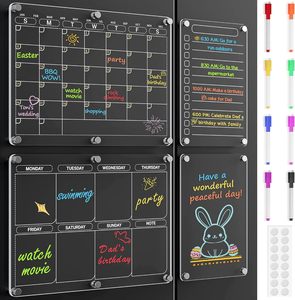 <span class=keywords><strong>Calendario</strong></span> Magnético Acrílico para Refrigerador, Pizarra de Dibujo Acrílica, Soporte de Exhibición, Venta al Por Mayor de Fábrica y Personalizado - Product Image 1