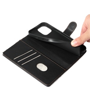Pour étui à <span class=keywords><strong>rabat</strong></span> en cuir portefeuille de la série <span class=keywords><strong>Iphone</strong></span> <span class=keywords><strong>avec</strong></span> porte-carte support de blocage RFID étui de téléphone intérieur en TPU antichoc pour Samsung - Product Image 6