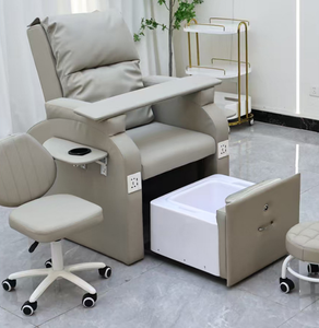 Sillón de Pedicura para Salón de Uñas con Bañera sin Tuberías para Masaje de Pies, Asiento y Respaldo Eléctricos Ajustables para el Cuidado de los Pies y el Arte de las Uñas - Product Image 5