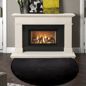 <b>Fire</b> Pit Rug Oval 24x42 Inches Fireproof Non-Slip Indoor Fireplace <b>Mat</b> Modern Style - Product Image 1