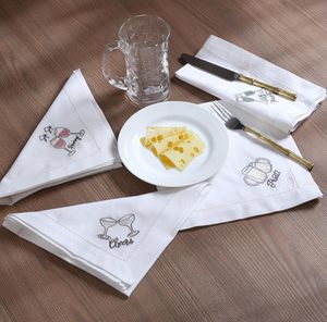Handbestickte Stoffservietten im Ins-Stil mit Fruchtmotiven, wiederverwendbare, wärmeisolierende Tischsets für Restaurant, Haushalt und Hochzeiten. - Product Image 6