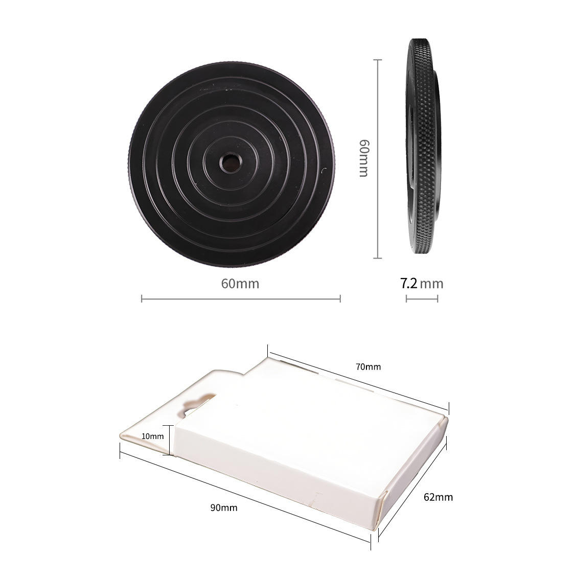 แท่นจับแม่เหล็กอลูมิเนียมอัลลอยสีดำ