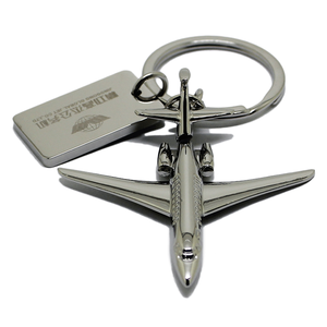 Tùy Chỉnh Thiết Kế Hot Bán 3D Hình Dạng Máy Bay Móc Chìa Khóa Mô Hình Hợp Kim Kẽm Khắc Trống Kim Loại Thăng Hoa Máy Bay Máy Bay Keychain - Product Image 1