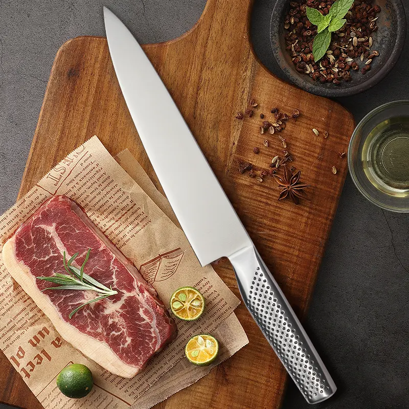 G-2 Japanese Style High Quality 5Cr15mov Premium Stainless Steel Kitchen Knife Meat Cleaver Steak Bone Knife Fish Fillet