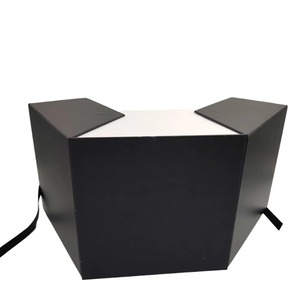 Black luxury gift <b>box</b> perfume <b>box</b> cosmetics gift bag <b>wedding</b> carton can be customized - Product Image 6