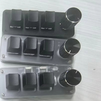 Mini Teclado Mecánico Personalizado, Intercambiable en Caliente, Programable con Macros, 3 Teclas, 1 Perilla