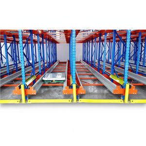 Rayonnage à chariot à 5 niveaux en acier avec télécommande sans fil, stockage haute densité, protection ESD, direct usine pour entrepôt - Product Image 1