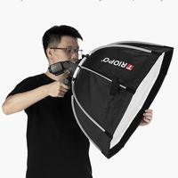 Triopo KX-90 Mini Speedlite pour diffuseur de flash - Conception pliable rapide et facile, matériau en nylon compatible // Modèle V1