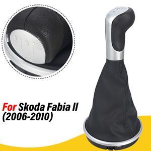 Skoda Gear <b>Shift</b> <b>Knob</b> Leather 5 Speed Ergonomic Manual Transmission Replacement Part - Product Image 2