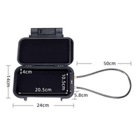 Boîte de sécurité étanche G13 robuste en ABS avec code à 4 chiffres pour piscine, camping, plongée, surf, kamal