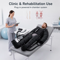 Appareil de compression pneumatique intermittente à 4 chambres certifié CE MDR VU-NIPC02 pour la prévention de la thrombose veineuse profonde et l'œdème