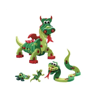 BRICOLAGE 3d dragon animaux eva mousse puzzle éducatif pour les enfants