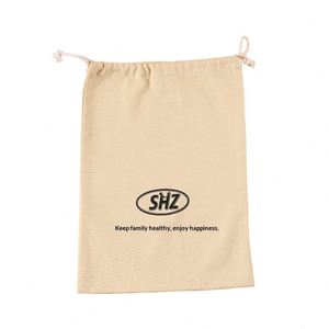 Sac à poussière en toile beige personnalisé avec cordon de serrage, pochette de rangement pour articles de temple, logo sérigraphié, vente en gros, MOQ 200 pièces, directement de l'usine - Product Image 5
