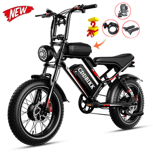 Vélo électrique EU US S8 E-Bike 48V 25AH, vélos électriques avec pneus larges de 20 pouces, tout-terrain, avec frein à disque hydraulique - Product Image 3