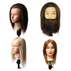 Gros Offre Spéciale Naturel blond coiffure 100% cheveux humains cheveux mannequin head formation - Product Image 2