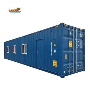 Custom Made 40 ft and 20ft Mobile and Portable 40ft Shipping Container Office with Toilet and Bathroom