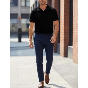 Camisa Polo para Hombre FOXA, Tejido Texturizado, Manga Corta, Transpirable, Informal, para Golf, Verano - Product Image 4