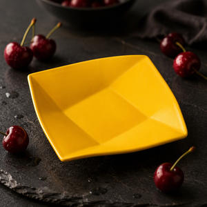 <span class=keywords><strong>Assiette</strong></span> <span class=keywords><strong>carrée</strong></span> en mélamine jetable de 8 pouces pour la restauration rapide, idéale pour les fêtes et les restaurants, sûre à utiliser - Product Image 5