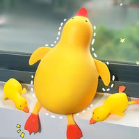 Mainan Bebek Raksasa Lentur untuk Menghilangkan Stres, Angsa Jumbo Lucu dan Lembut, Squishy untuk Mengurangi Kecemasan, Hadiah Sensorik Unik untuk Anak-anak dan Dewasa