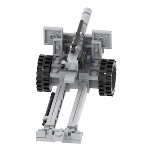 ชุดตัวต่อปืนฮาวิทเซอร์ขนาด 105 มม. สไตล์ยุคกลาง ของเล่นเสริมฉากสงครามทหาร MOC สำหรับเด็ก - Product Image 3