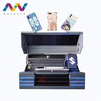 Harga Printer UV 50 * 40cm CMYK Lc Lm Warna Putih Lacquer Hybrid Digital untuk Casing Ponsel Mini Printer UV LED Flatbed
