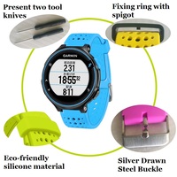 Neuankömmling 22mm Quick Release Ersatz Silikon Smart Watch Band für Garmin Fore runner 220/230/235/620/630/735