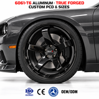 Jantes forgées noires brillantes de luxe 19 20 21 22 pouces 5x112 5x114.3 5x120 5x130 à déport profond pour Porsche BMW Mercedes AMG