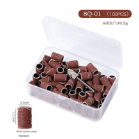 Tête de meulage en carbure de haute qualité pour vernis à ongles, roulement à billes, anneau de ponçage, perceuse à ongles électrique, moteur sans balais, portable