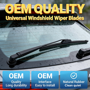 <span class=keywords><strong>Precio</strong></span> de fábrica: Escobilla limpiaparabrisas universal suave sin marco en forma de U para limpieza de ventanas de coche, escobillas limpiaparabrisas delanteras sin marco - Product Image 2