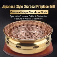 Grand brasero japonais rond pour barbecue coréen et cuisson domestique au charbon de bois