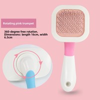 Brosse démêlante rotative à coussin d'air pour chat OEM ODM, peigne de toilettage pour animaux de compagnie pour l'élimination des poils lâches