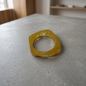 Meilleure Vente Bracelet Artisanat en Résine Personnalisé, Style Mode Exagéré, Semi-Transparent, Polygonal, Teinté, pour Femme, Ensemble - Product Image 1