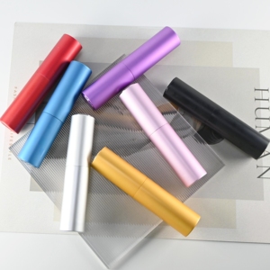Botol semprot kaca 10ml botol penyemprot parfum perjalanan isi ulang kaca putar dengan kotak hadiah kustom - Product Image 4