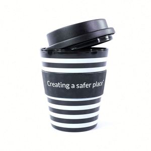 Promotional <b>Gift</b> Eco Friendly <b>Cheap</b> Reusable Milk PP Plastic Customized Personalized logo Coffee Cup with Lid - Product Image 4