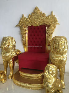 OE-FASHION Luxury Gold Throne's <strong>Chairs</strong> Royal King and Queen Design Fabric Material <strong>for</strong> Church Application on <strong>Sale</strong> - Product Image 3