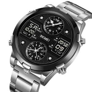 Lüks Reloj Hombre SKMEI 2212 çok fonksiyonlu 4 zaman büyük ekran dijital saat erkekler için - Product Image 5