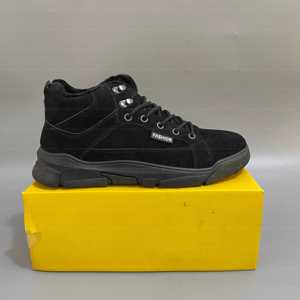 Bottes de neige chaudes en peluche originales de haute qualité pour l'hiver, chaussures de marche extérieures à fond plat pour hommes - Product Image 4