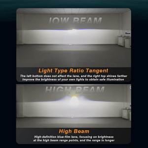 ไฟหน้าโปรเจคเตอร์แบบ Bi-<span class=keywords><strong>LED</strong></span> 55W/65W ในระบบไฟส่องสว่างอัตโนมัติ พร้อมเลนส์โปรเจคเตอร์แบบ Bi-<span class=keywords><strong>LED</strong></span> ที่มีไฟสูงและไฟต่ำ - Product Image 4