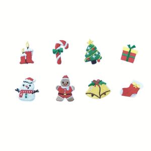 Mini Patch Thermocollant de Noël Brodé en Feutre avec Motifs Père Noël, Élan, Cloche, Bonhomme de Neige, Flocon de Neige pour Vêtements - Product Image 4