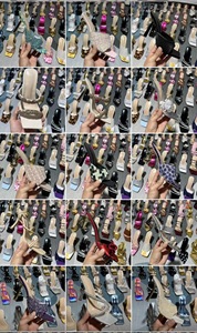 Sandales <span class=keywords><strong>à</strong></span> talons hauts carrés pour femmes, modèles variés, nouvelle collection 2025, <span class=keywords><strong>mules</strong></span> élégantes pour les fêtes et le quotidien, vente en gros - Product Image 5