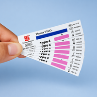 Tarjeta Indicadora de Esterilización por Plasma ISO11140 H2O2, Tira Indicadora de Plasma para CSSD Hospitalaria