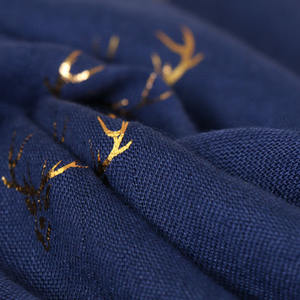 Новые модные зимние хлопковые шарфы с животным принтом для женщин, длинные большие мусульманские хиджабы 2024 года - Product Image 3